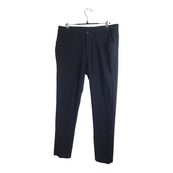 Lululemon Pants Mens 31 Black ABC Slim Fit 5 Pocket Warpstreme Athletic LM5AD9S - Picture 1 of 9